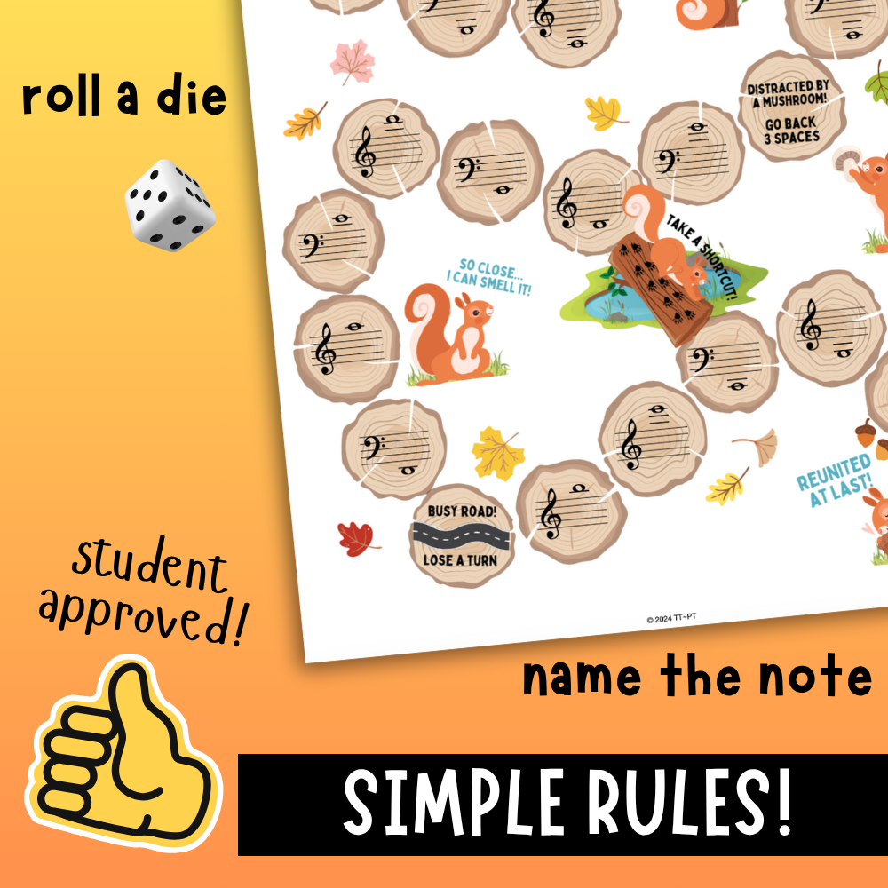 Fall Squirrel Board Game