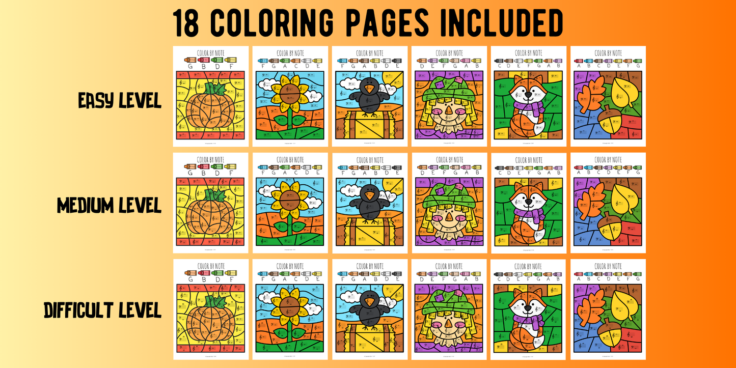 Fall Color-By-Note