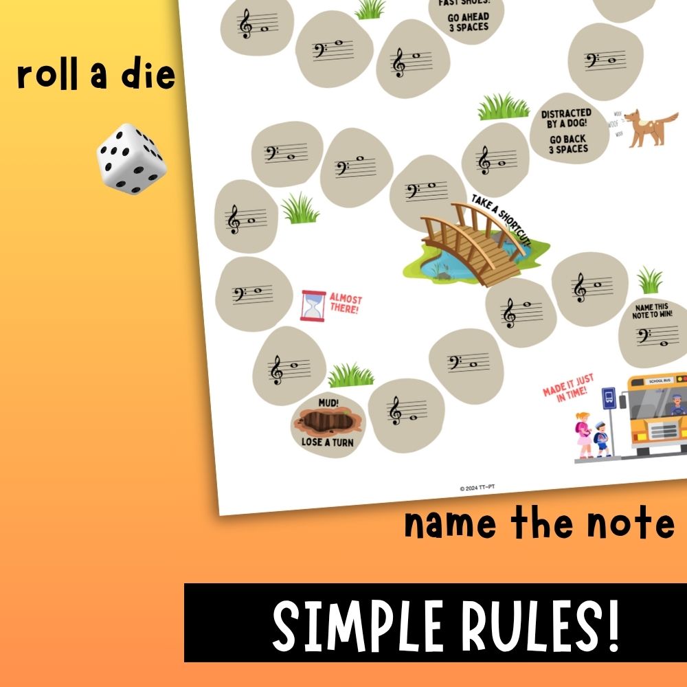 Free Back to School Bus Stop Board Game
