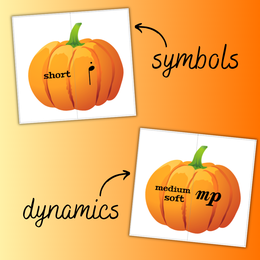 Fall Pumpkin Music Theory Puzzles