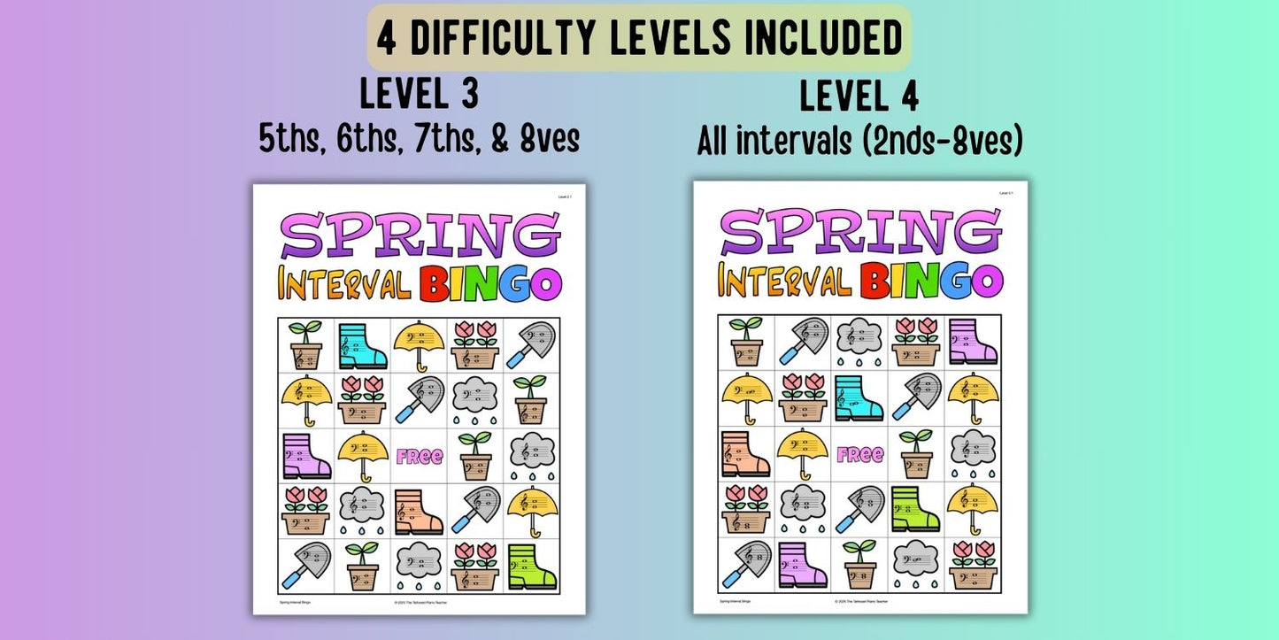 Spring Interval Bingo