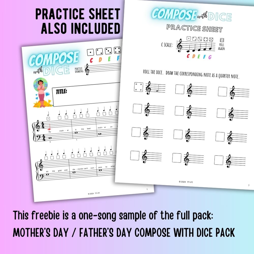 Mother's Day Compose with Dice SAMPLE