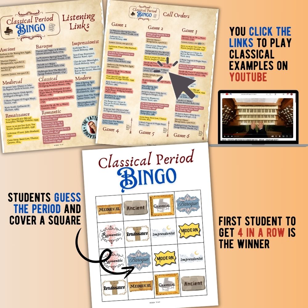 Classical Period Bingo