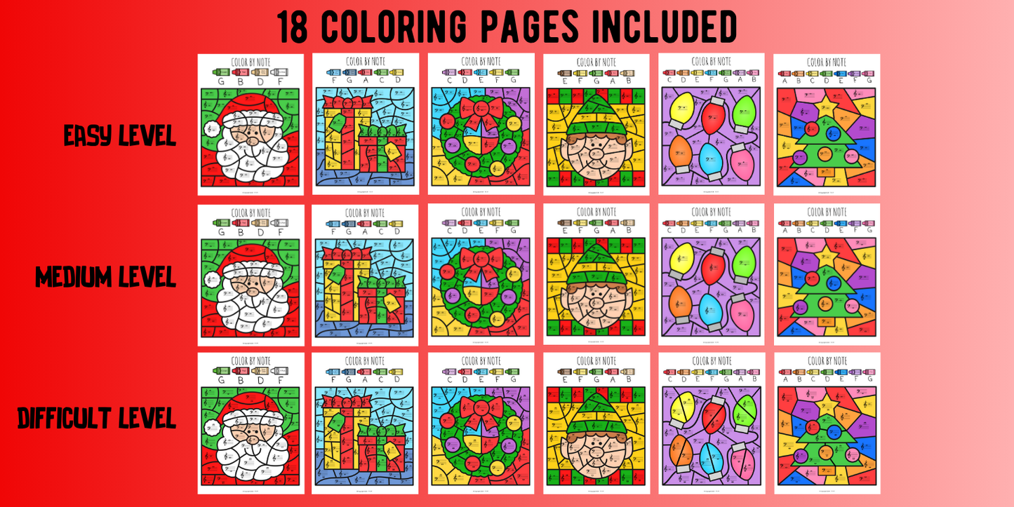 Christmas Color-By-Note