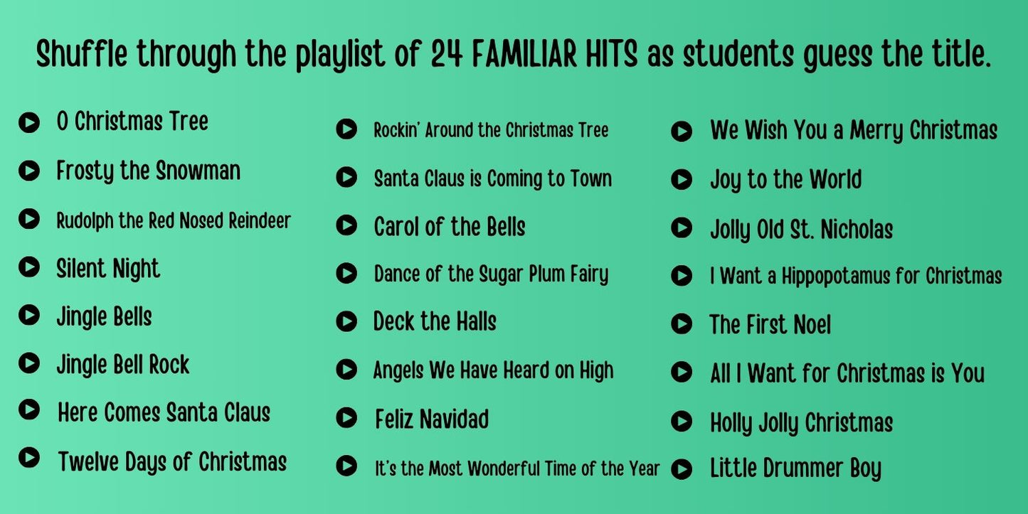 Christmas Carol Bingo