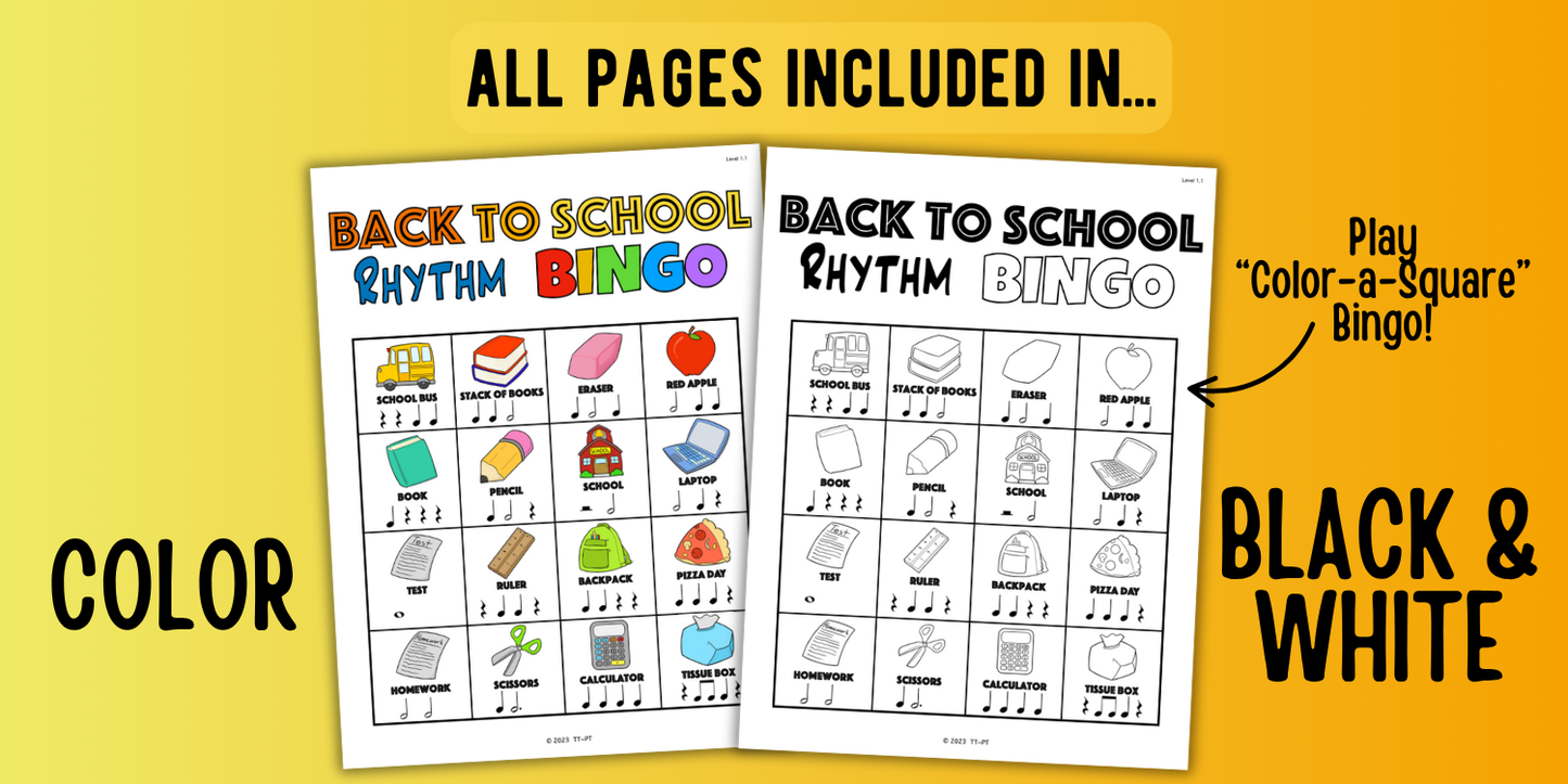 Back to School Bingo Bundle