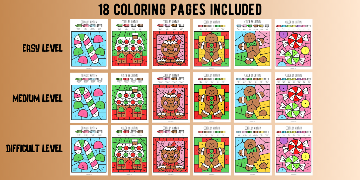 Christmas Color-By-Rhythm
