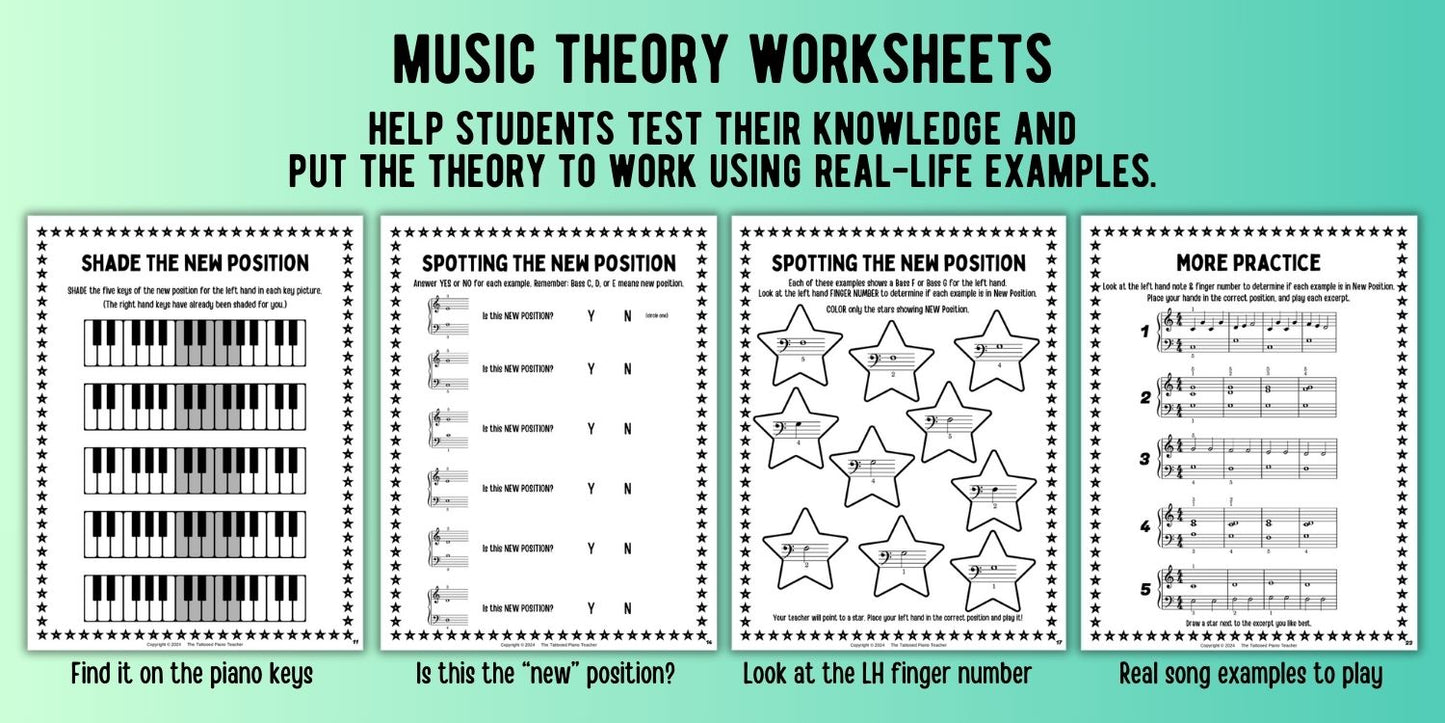 New Hand Position Game + Worksheets
