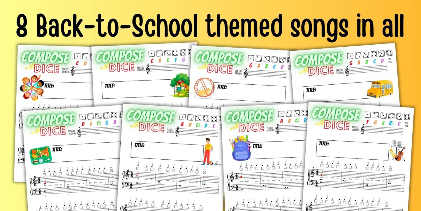 Back to School Compose with Dice