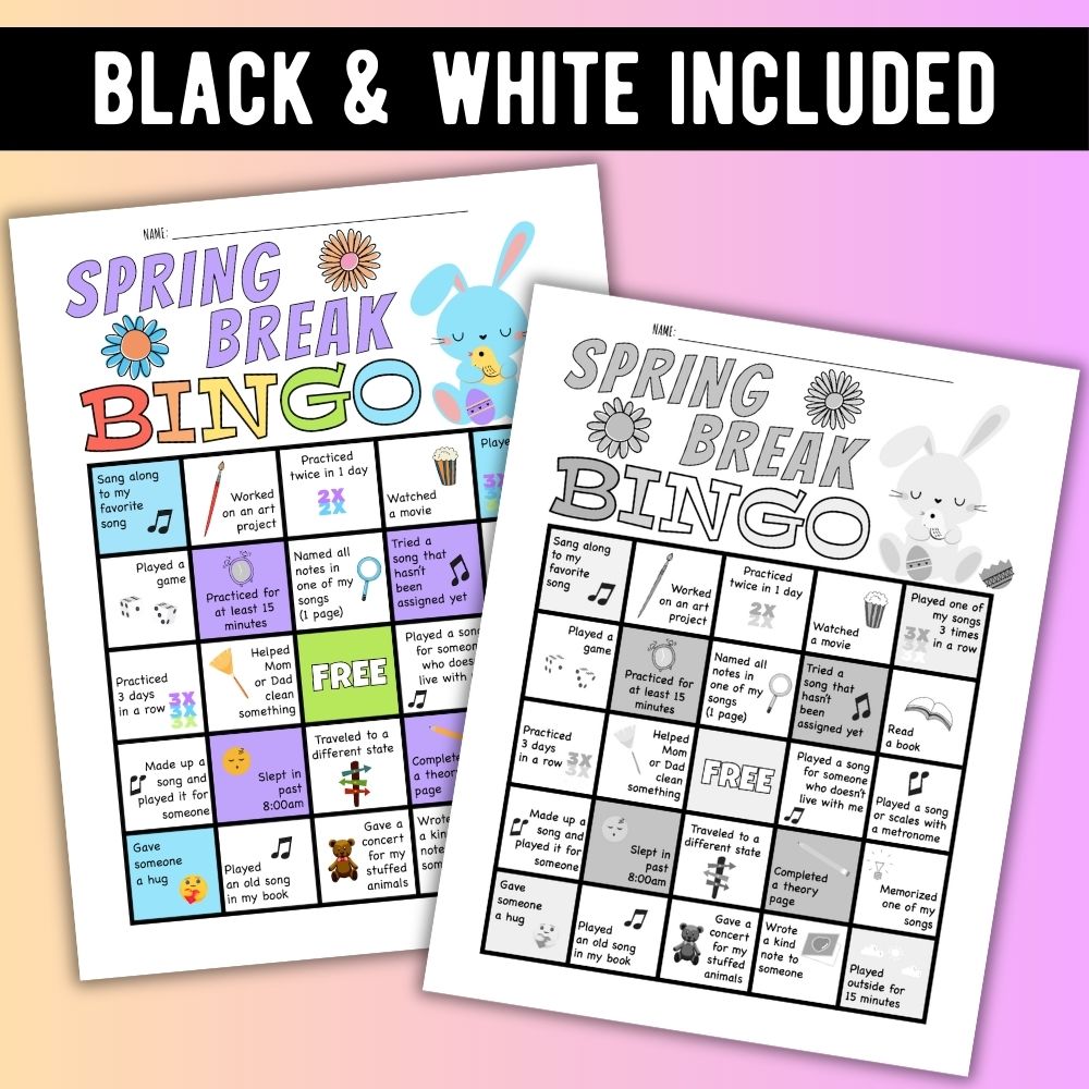 Spring Break Bingo