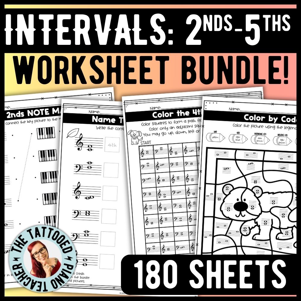 Interval Worksheet Bundle