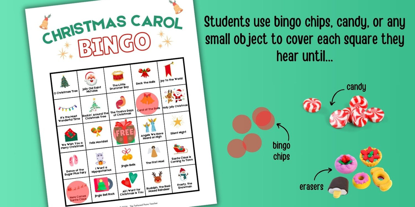 Christmas Carol Bingo