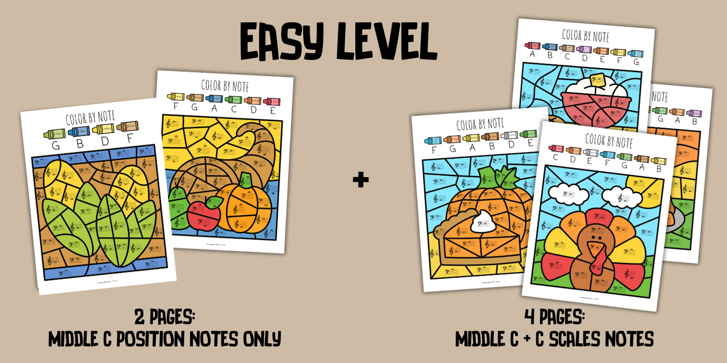 Thanksgiving Music Activity Bundle