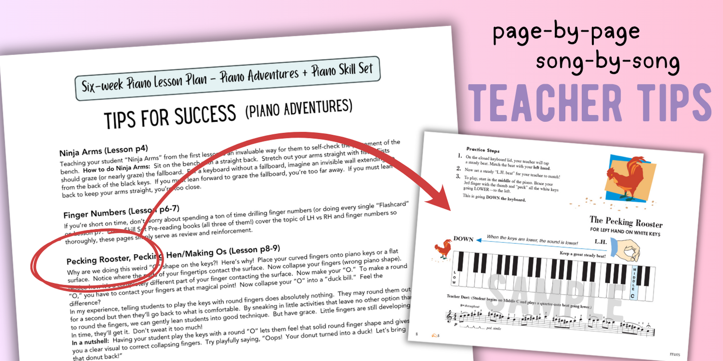 Faber Piano Adventures® + Piano Skill Set Lesson Plans