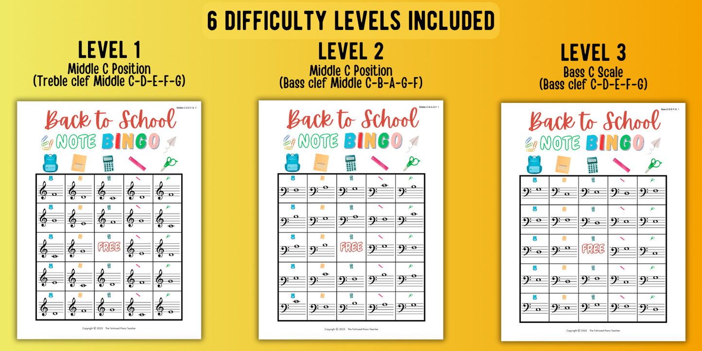 Back to School Bingo Bundle