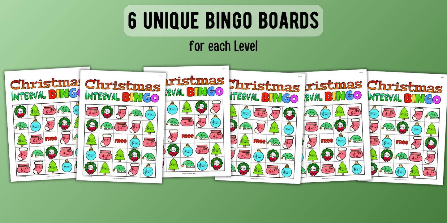 Christmas Music Interval Bingo