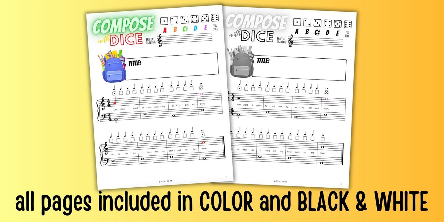 Back to School Compose with Dice