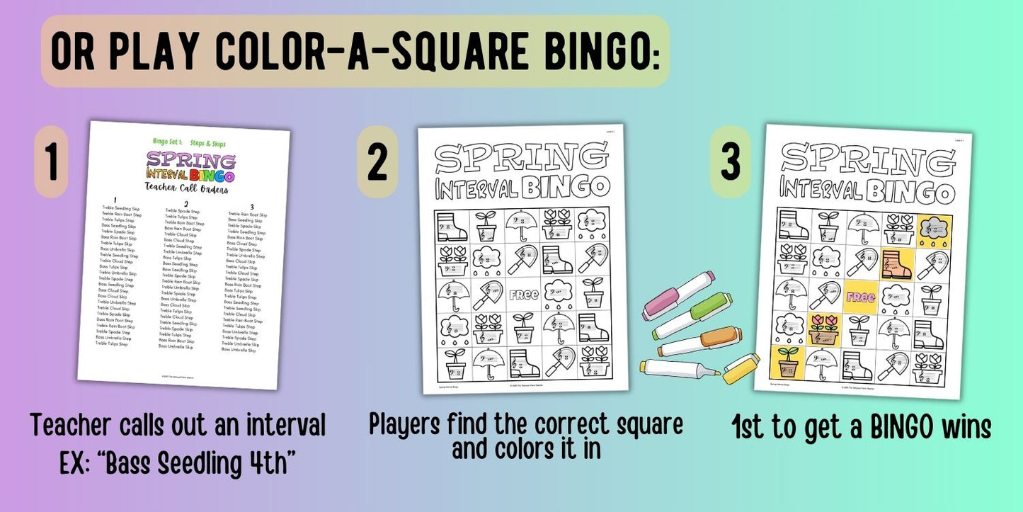 Spring Interval Bingo