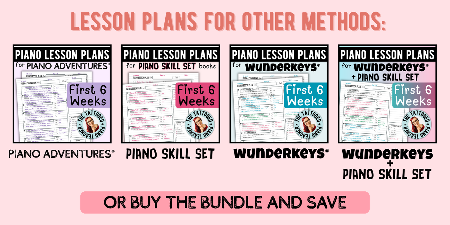Faber Piano Adventures® + Piano Skill Set Lesson Plans