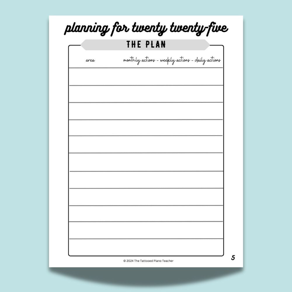 Goal Setting Worksheets