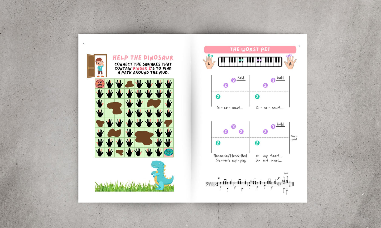 Pets Will Play: Piano Skill Set Pre-reading Songbook: 11 Fun-to-play Off-staff Songs for Piano
