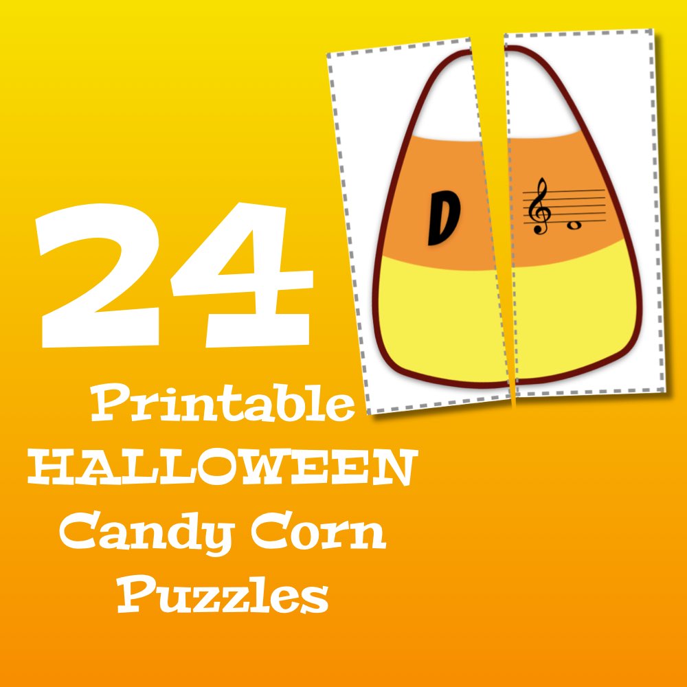 Candy Corn Note Puzzles