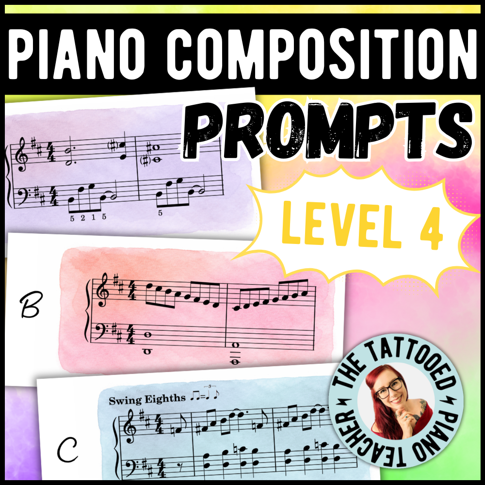 Composition Prompts - Level 4 – The Tattooed Piano Teacher