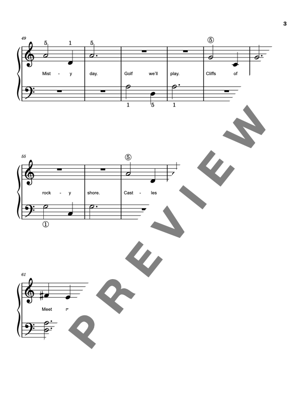 County Clare - Irish Jig Elementary Piano Solo Sheet Music