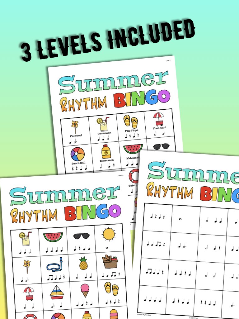 Summer Rhythm Bingo