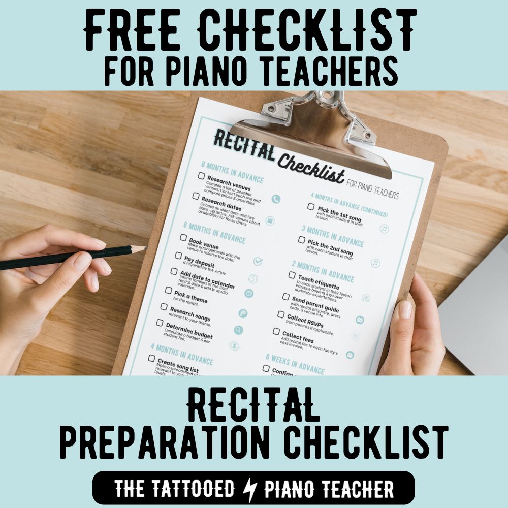Stress-Free Recital Checklist