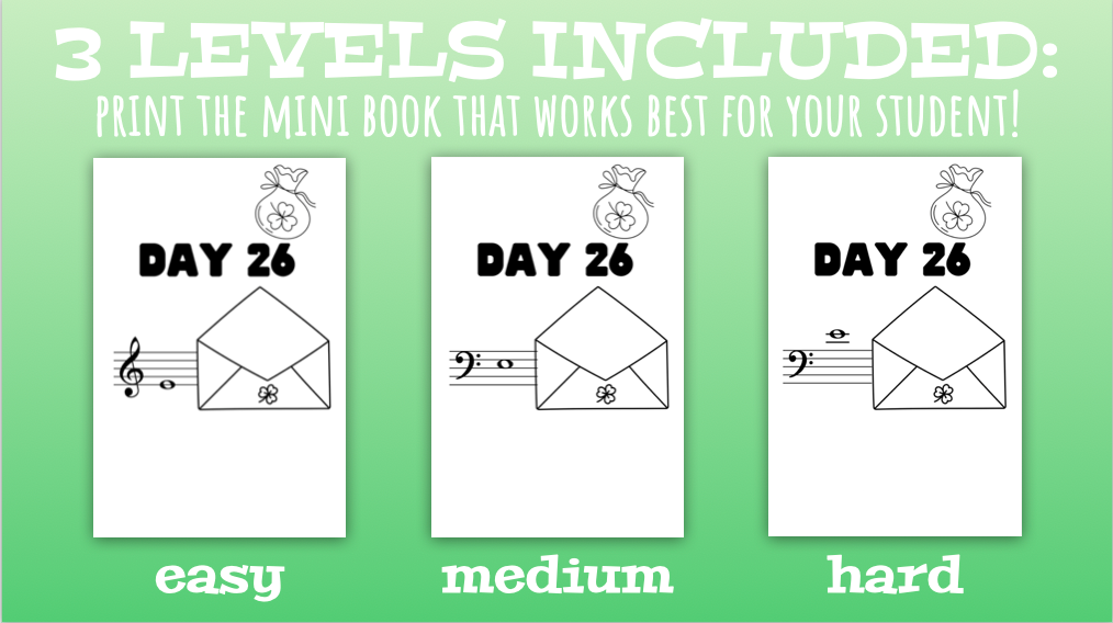March Note A Day Mini Book