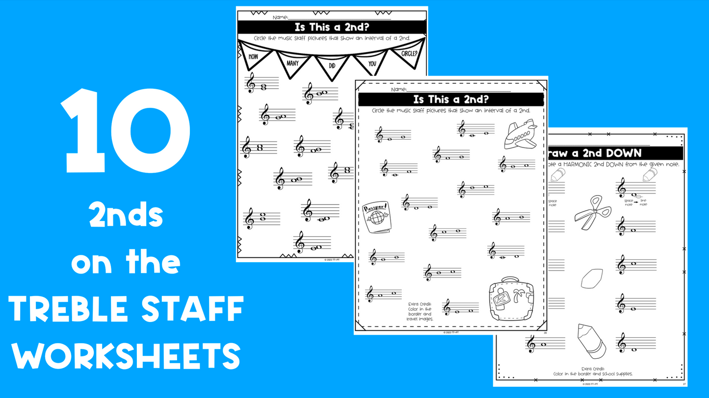 2nds Interval Worksheets