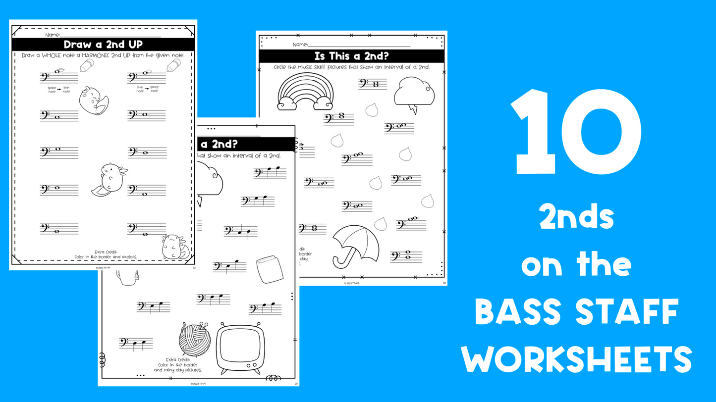 2nds Interval Worksheets