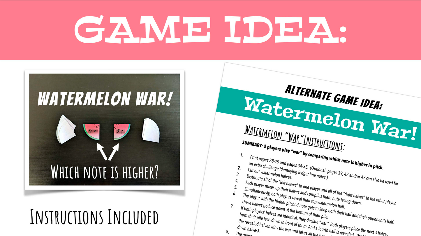 Watermelon Puzzles: Notes & Keys