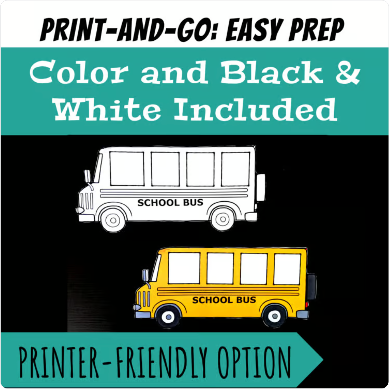 Back to School Bus Matching 2: Note & Rest Values