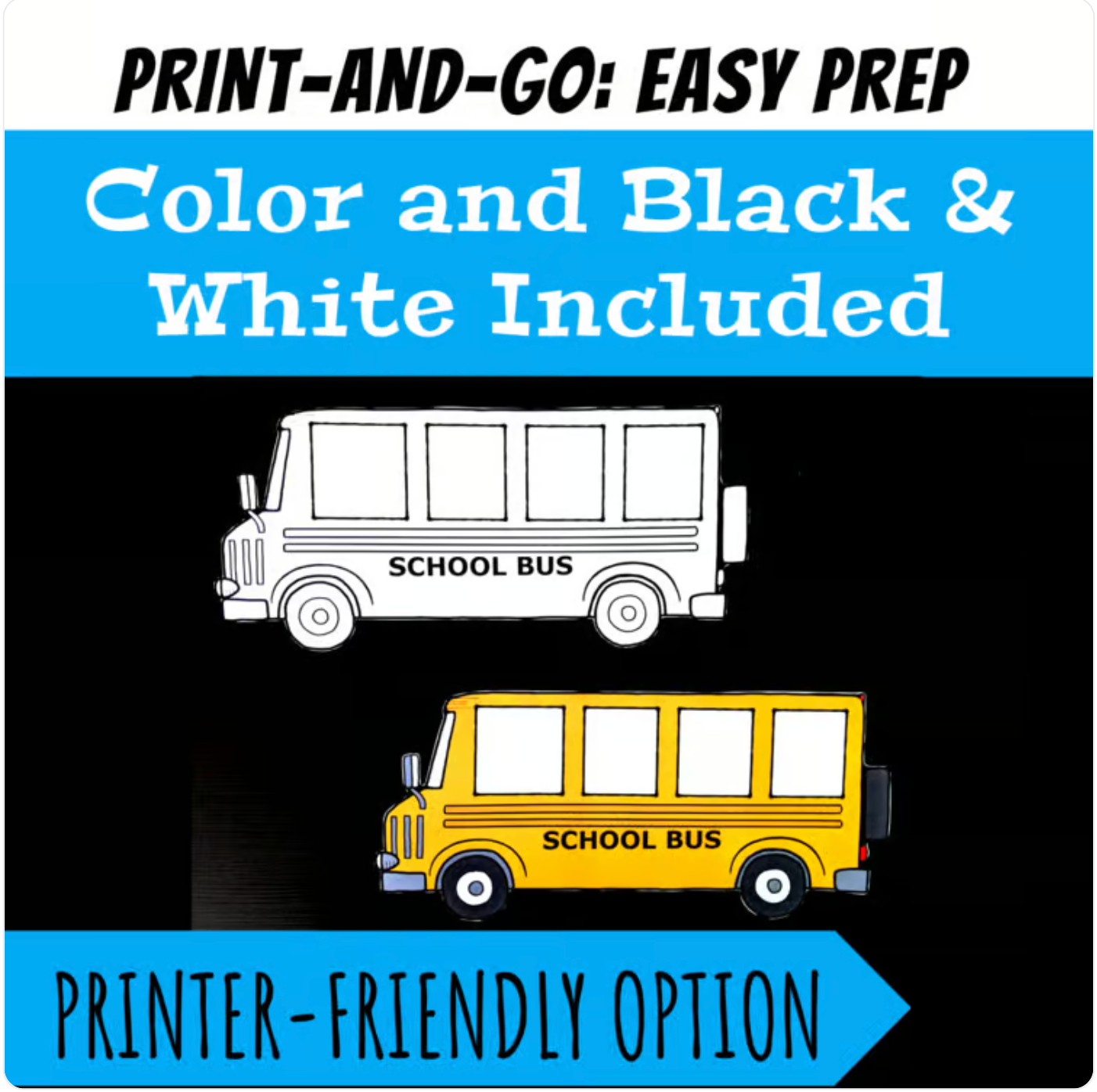 Back to School Bus Matching 4: Major Triads