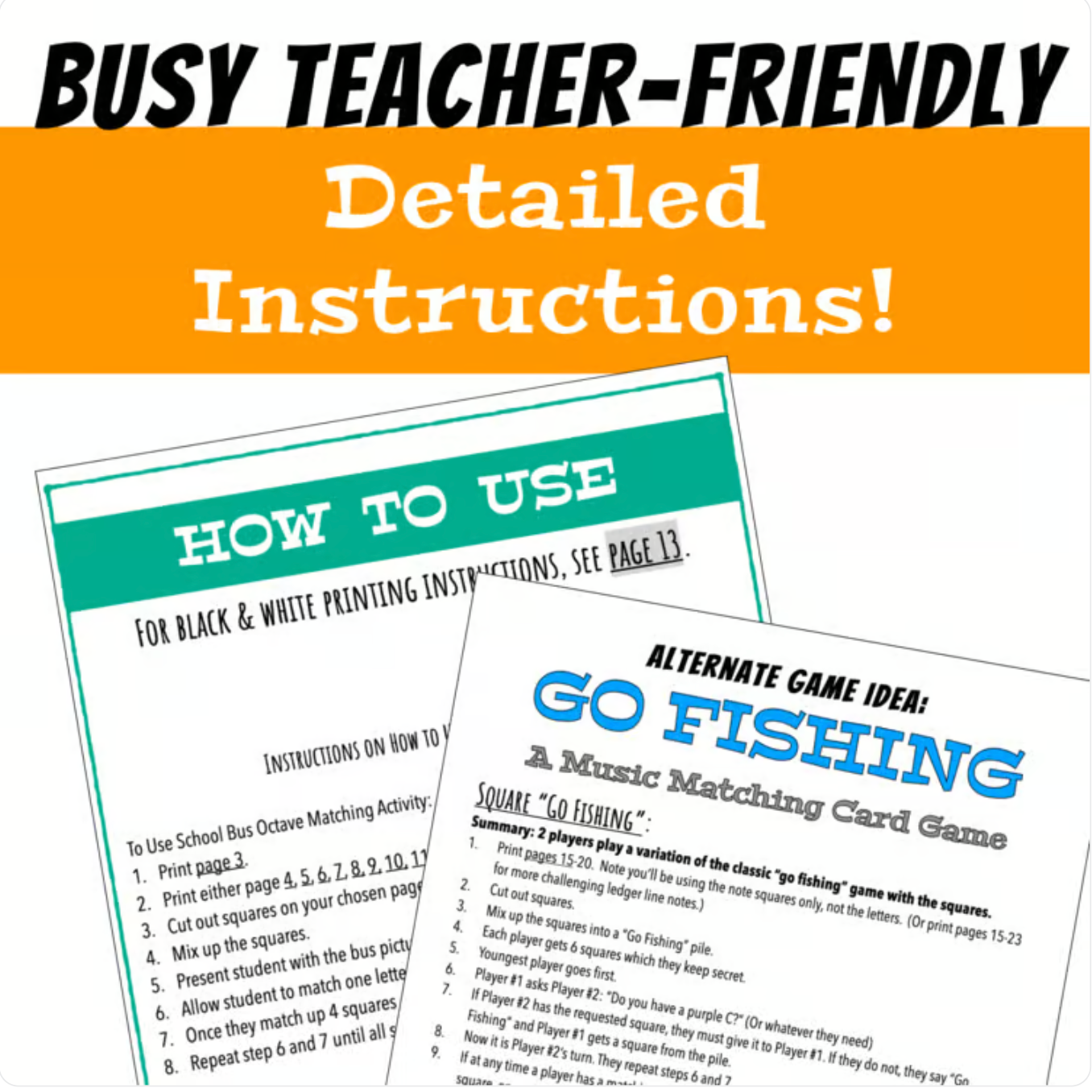 Back to School Bus Matching Bundle