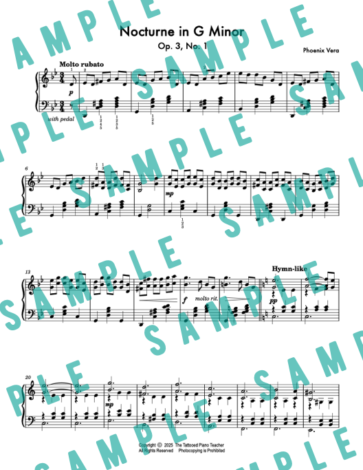 Three Nocturnes Op. 3