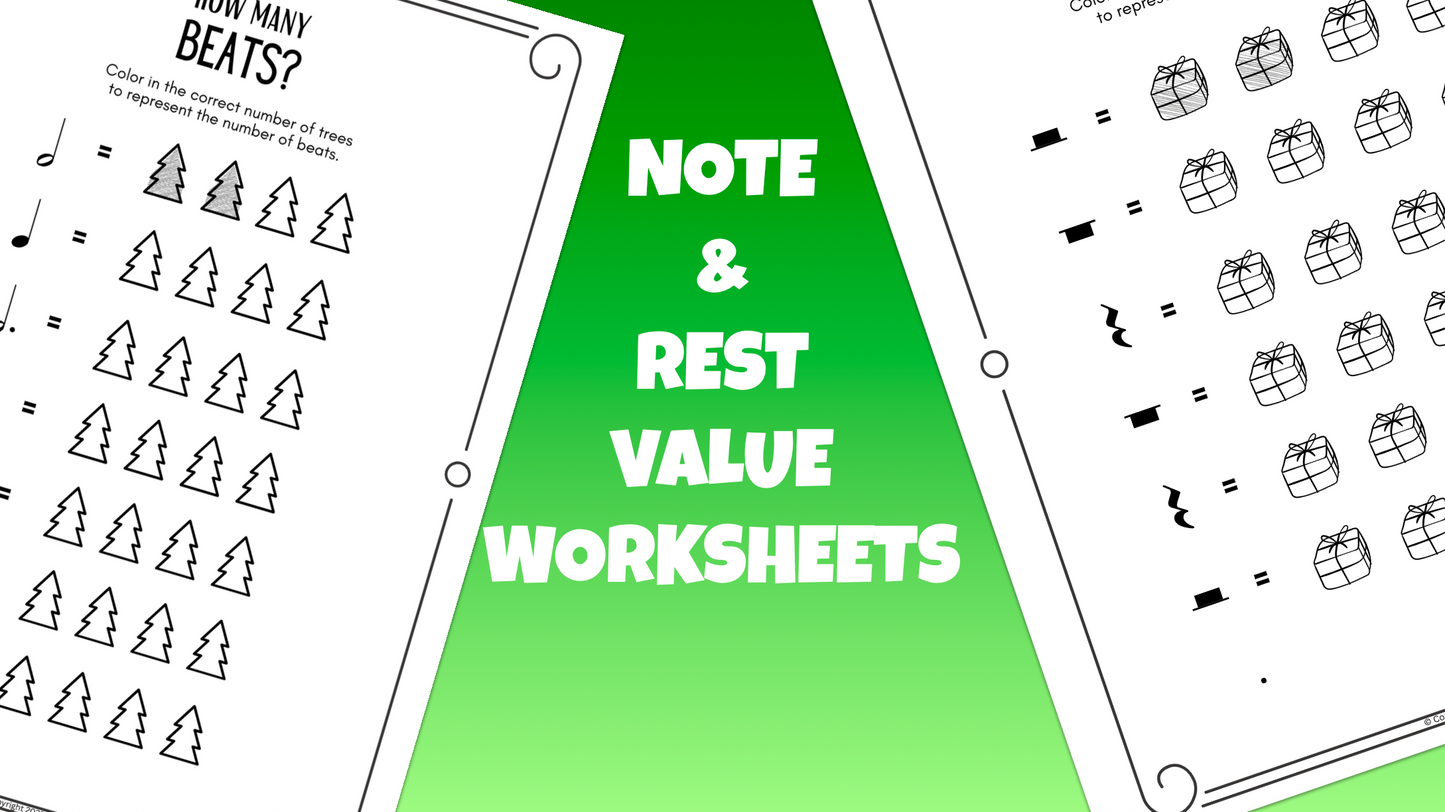 Christmas Music Theory Worksheets