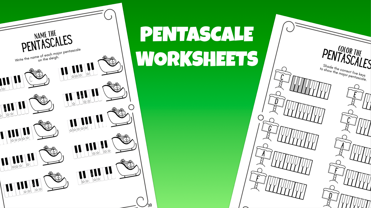 Christmas Music Theory Worksheets