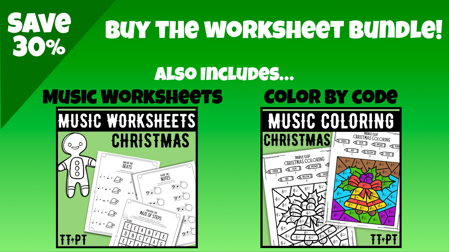 Christmas Fill-in-the-Blank Note Naming Stories