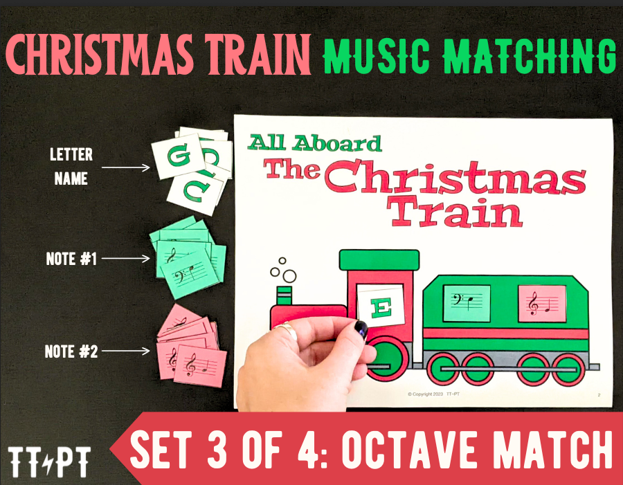 Christmas Train Puzzles Set 3: Note Match