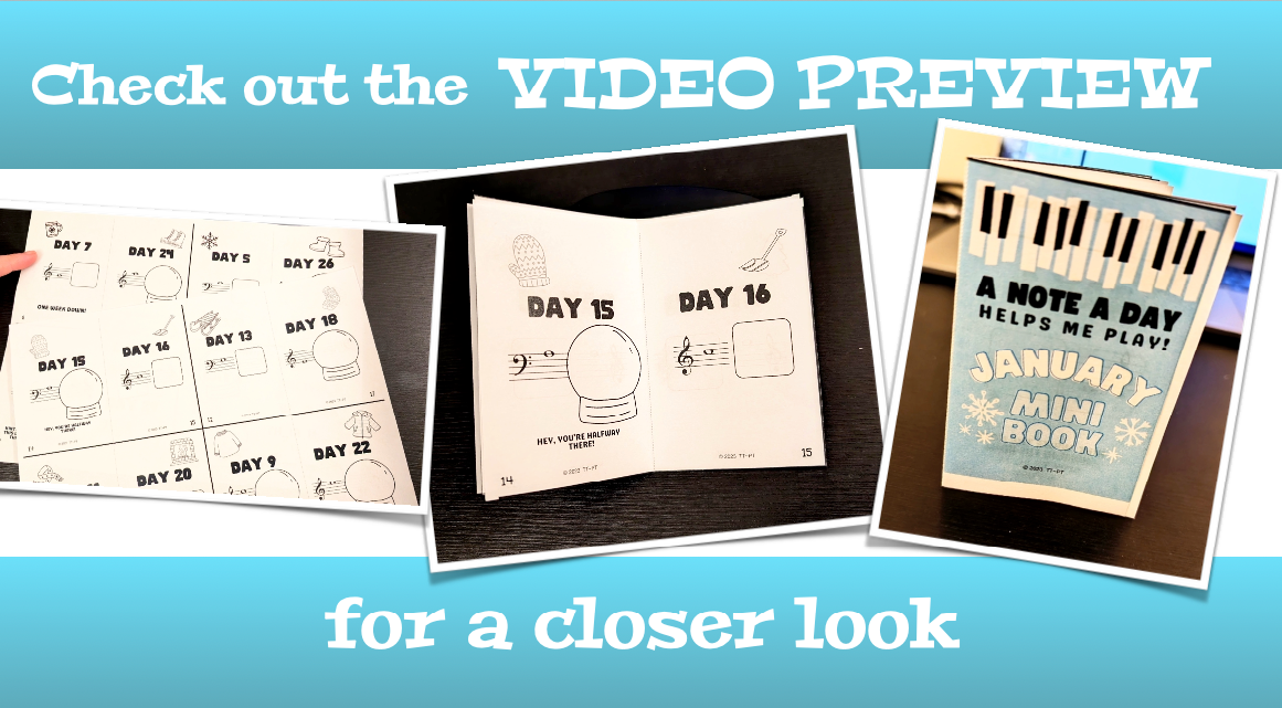 February Note A Day Mini Book