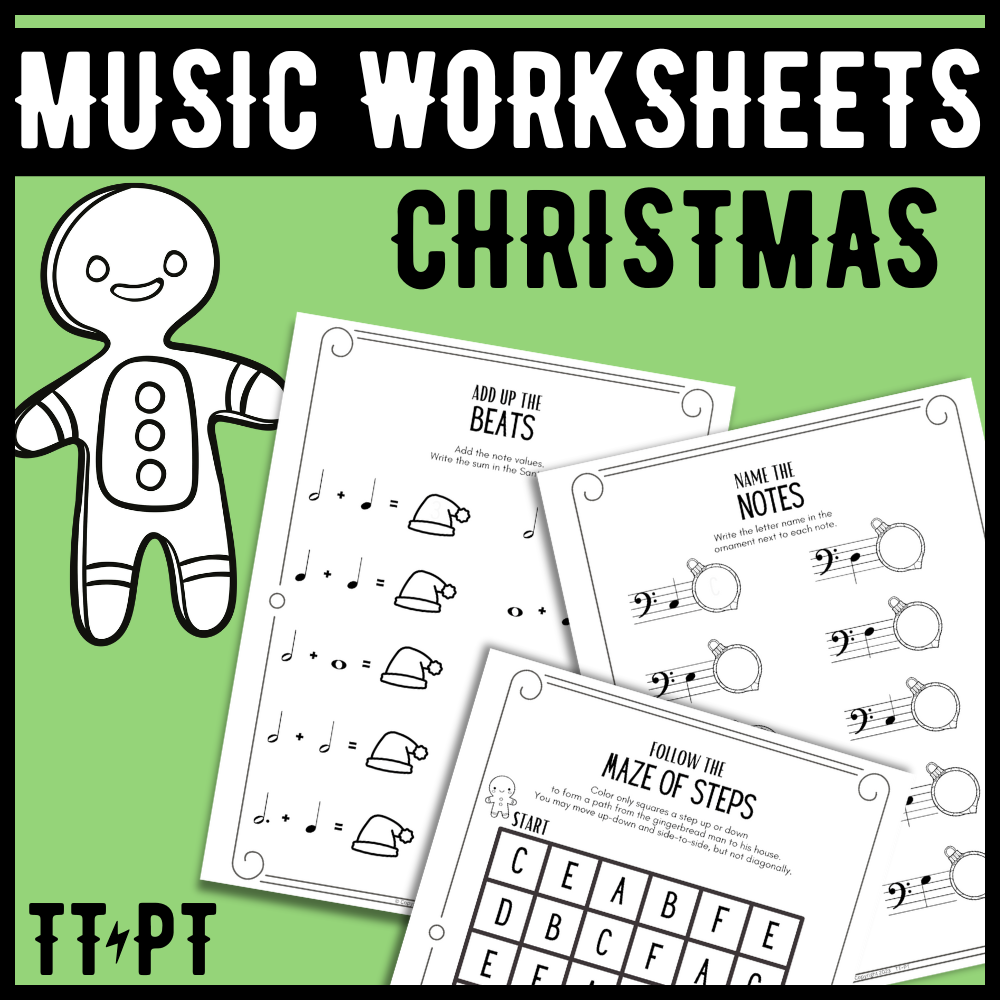 Christmas Music Theory Worksheets – The Tattooed Piano Teacher