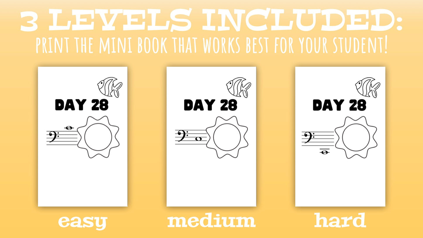 June Note A Day Mini Book