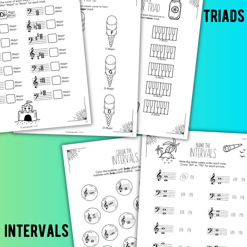 Summer Worksheets Bundle