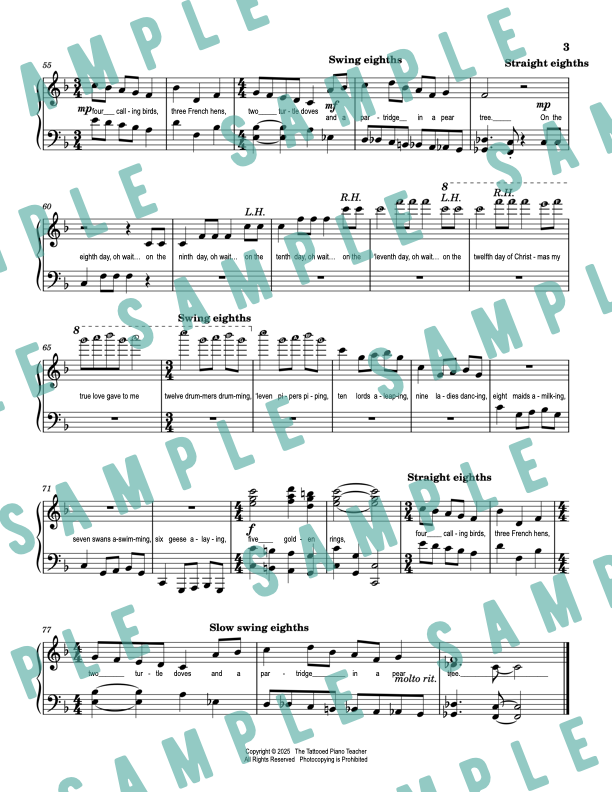 The Christmas Song (Chestnuts Roasting On An Open Fire) - Early Intermediate Piano Solo