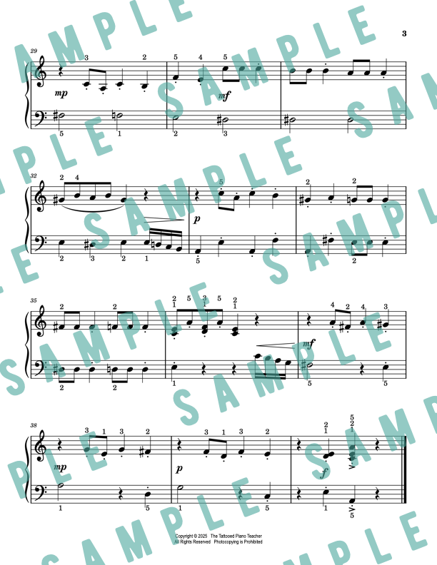 Dance of the Sugar Plum Fairy from Nutcracker - Elementary Piano Solo Sheet Music