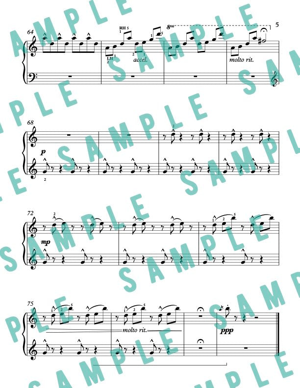 First Raindrops on an Unknown Path - Intermediate Piano Solo Sheet Music