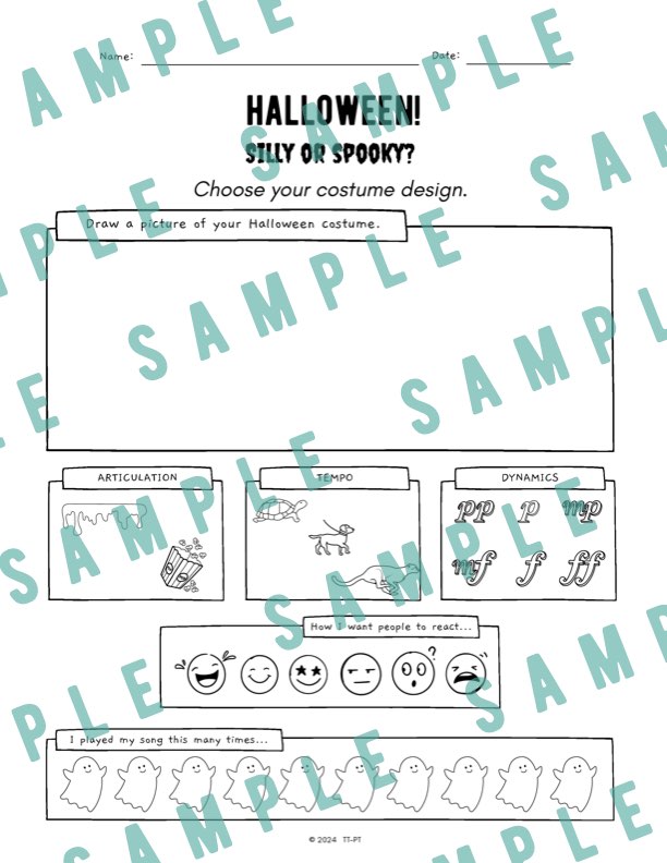 Halloween! - Early Elementary Piano Solo Sheet Music & Activity